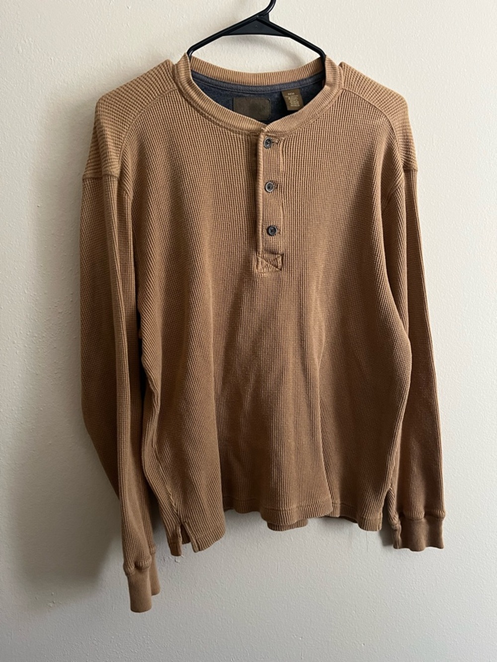 St John’s Bay Men’s Thermal Waffle Knit Henley
